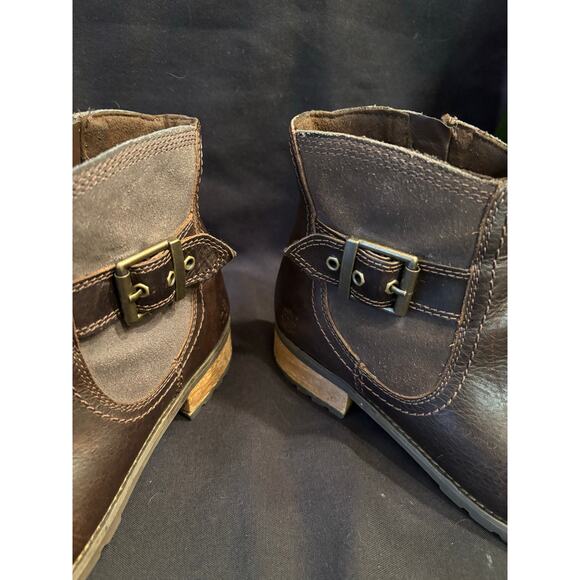 Women’s Timberland Earthkeepers Leather Bethel Zip On Ankle Boots Brown size 8.5 - Picture 7 of 7